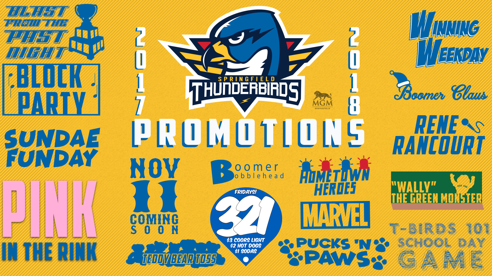 t-birds release initial 17-18 promo schedule | springfield thunderbirds