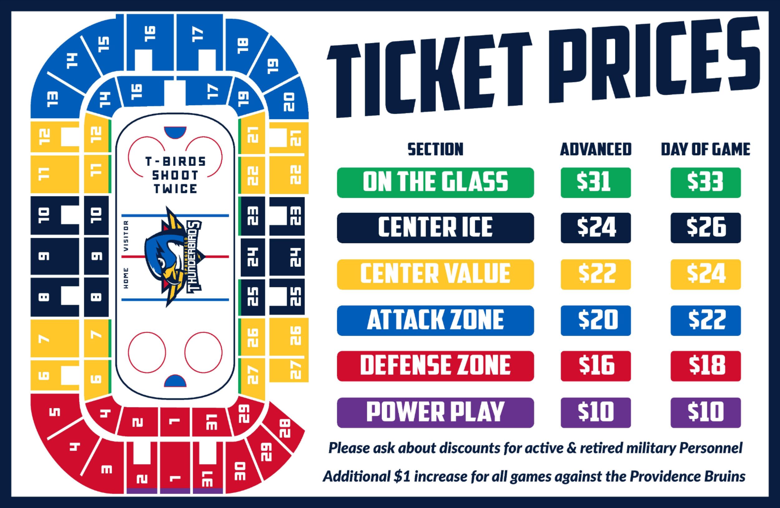 Bruins Ticket Prices Chart