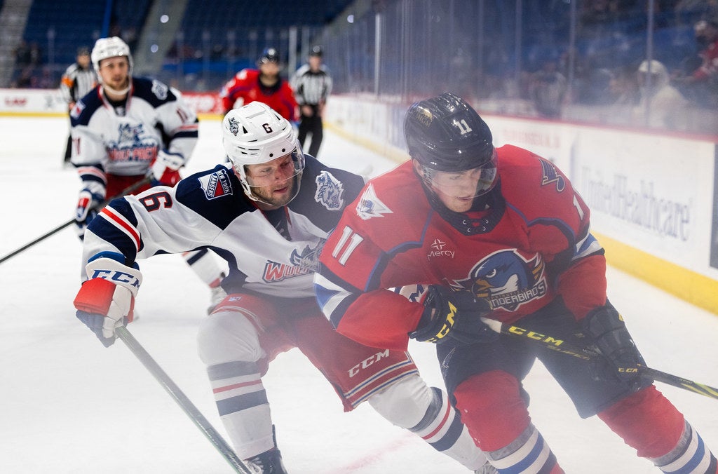 T-Birds win against Hartford Wolf Pack, 4-0