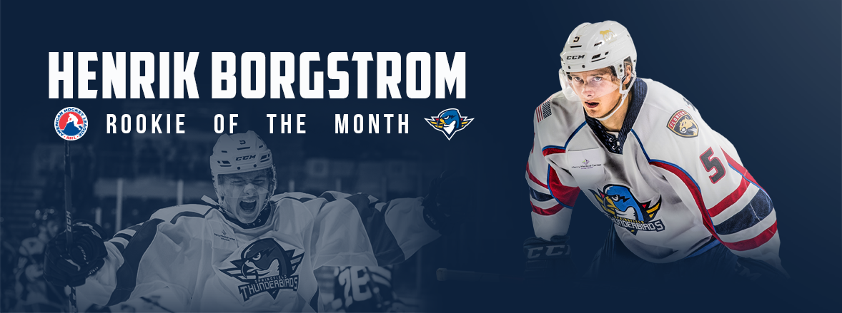 Borgstrom Named CCM/AHL Rookie of Month