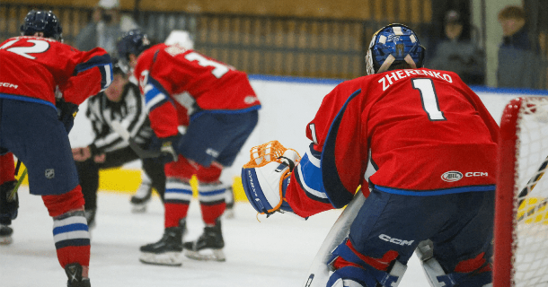 Matt Mangene Springfield Thunderbirds Hockey Fights Cancer 18-19